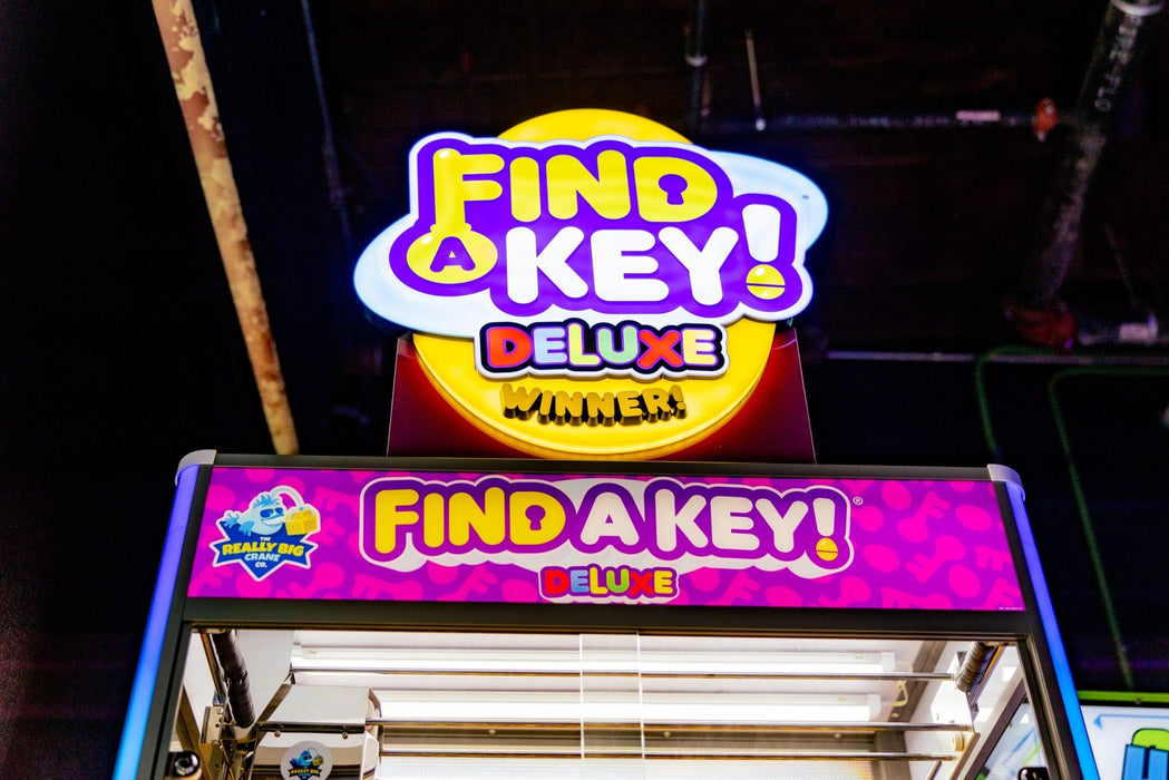 Really Big Crane | Find A Key Deluxe | 500 Prize - Filled Gold Eggs(Included) | Eye - Catching Cabinet | Arcade Crane Claw Machine|