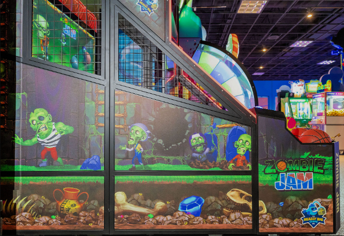 Really Big Crane | Zombie Jam | 42 - inch Video Screen | Basketball Arcade Game