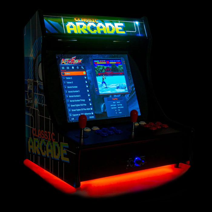 Creative Arcades | 2P Mini 19" Arcade Machine | Street Fighter | MK | Golden Tee | Galaga | Batman