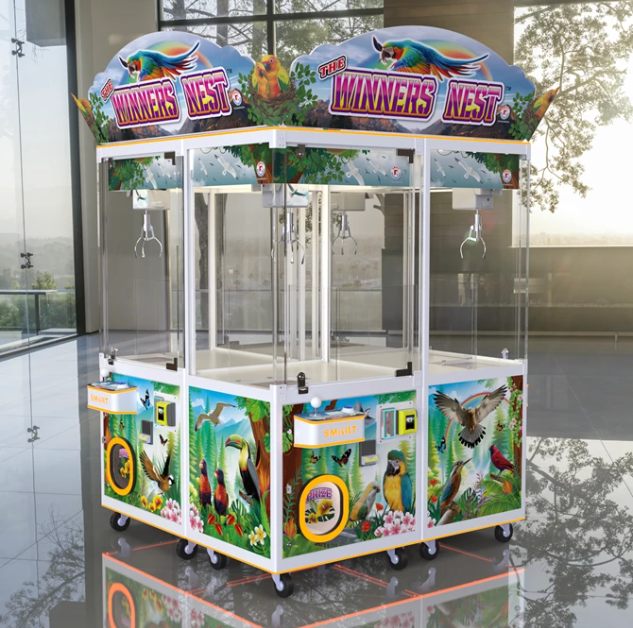 Smart Industries | Winners Nest | Arcade Crane Claw Machine | Medium - Size Claw | LED Display