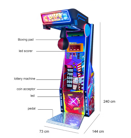 Thunderbolt Boxing Punching Machine Game