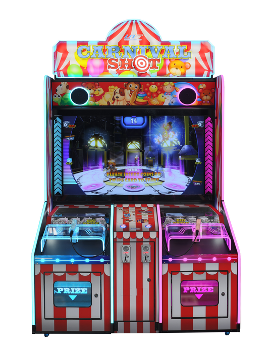 UNIS | Carnival Shot | 2 - Player | 55" Display Screen | Laser Guns | Shooting Arcade Game