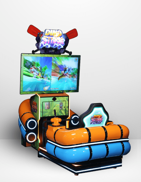 UNIS | Dino Storm | 49″ HD screen | Raft - Shaped Cabinet | Arcade Racing Game