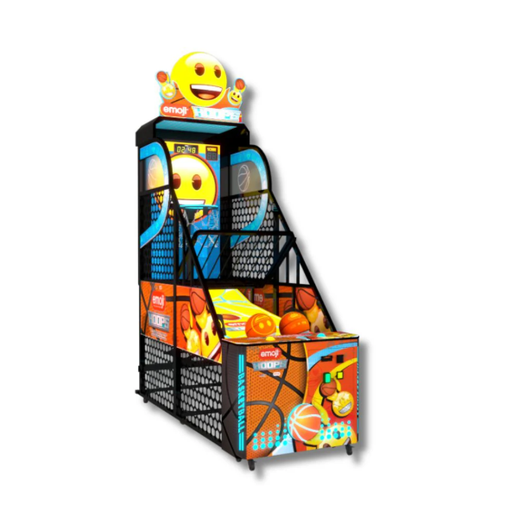 UNIS | Emoji Hoops | 65" LCD Backboard | Basketball Arcade Game