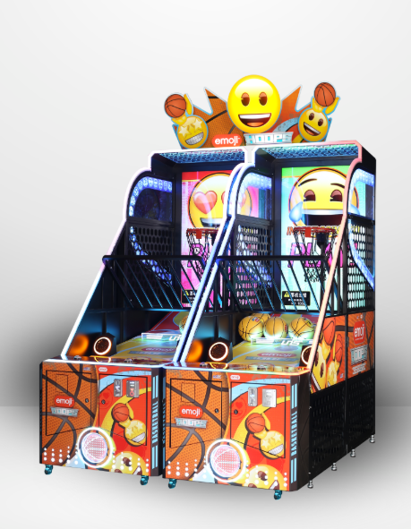 UNIS | Emoji Hoops | 65" LCD Backboard | Basketball Arcade Game