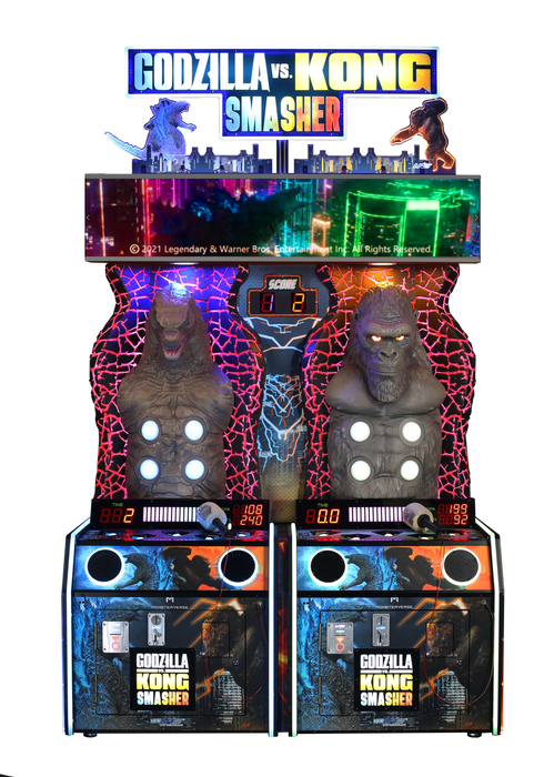 UNIS | Godzilla vs Kong Smasher | 2 - Player | Whacking Arcade Game