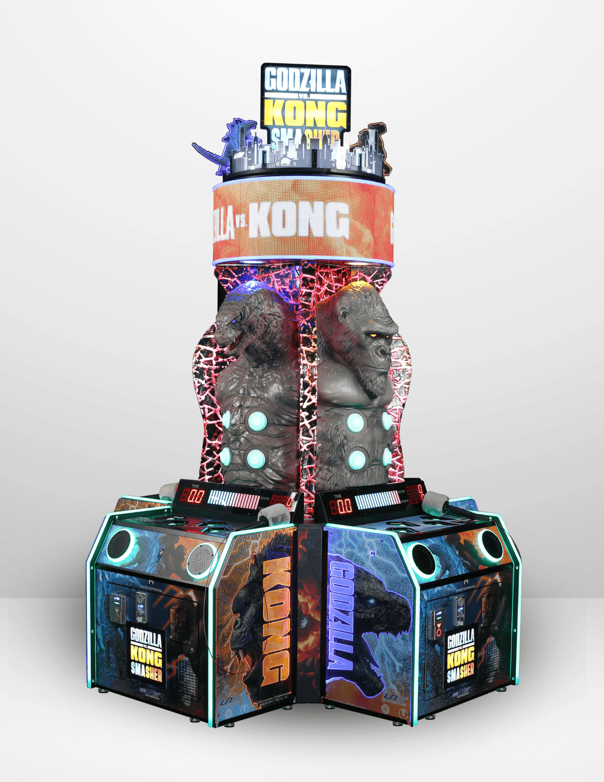 UNIS | Godzilla vs Kong Smasher | 4-Player | Whacking Arcade Game ...