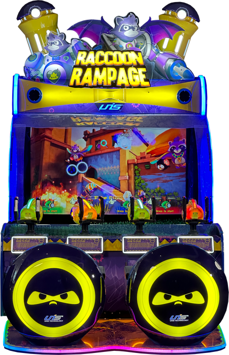 UNIS | Raccoon Rampage | 4 - Player | Water Shooting Game