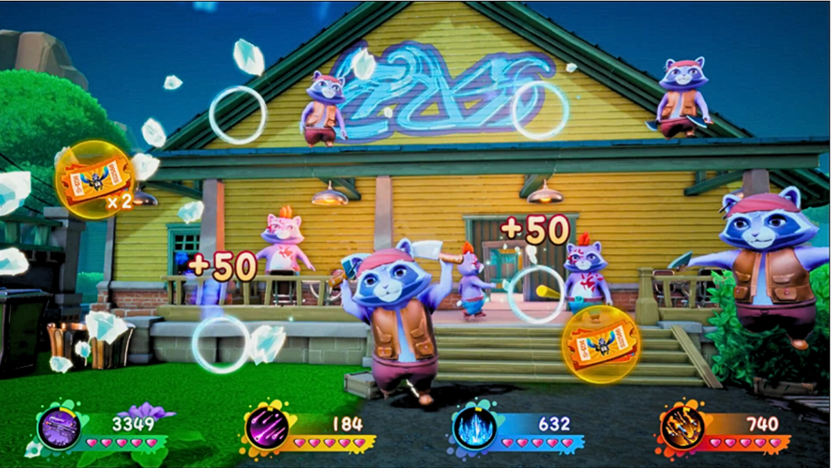 UNIS | Raccoon Rampage | 4 - Player | Water Shooting Game