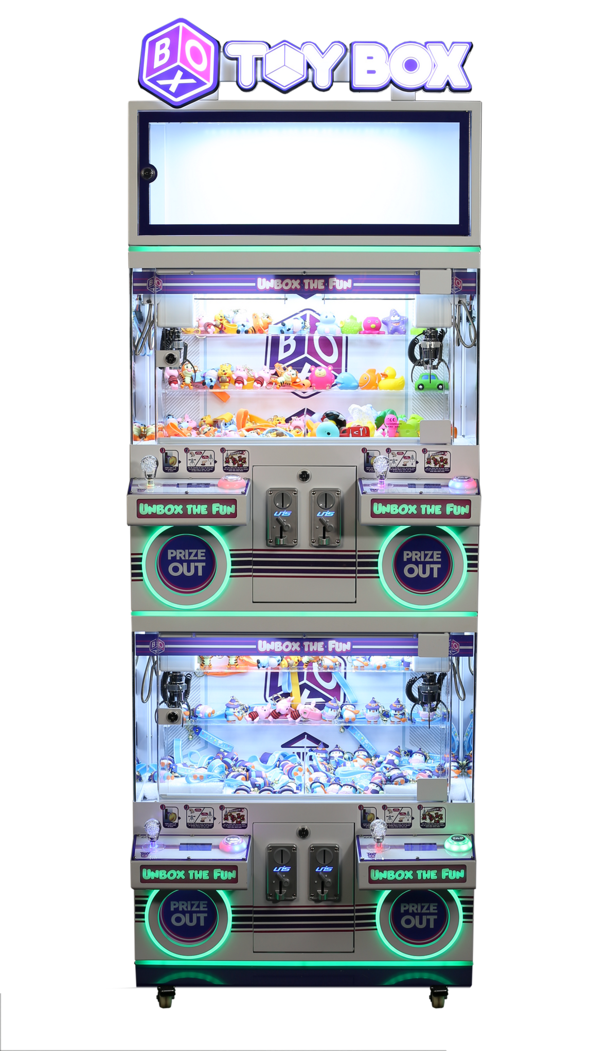 UNIS | Toy Box - 1 Player | 4 Player Mini | Claw Machine — GameRoomMasters