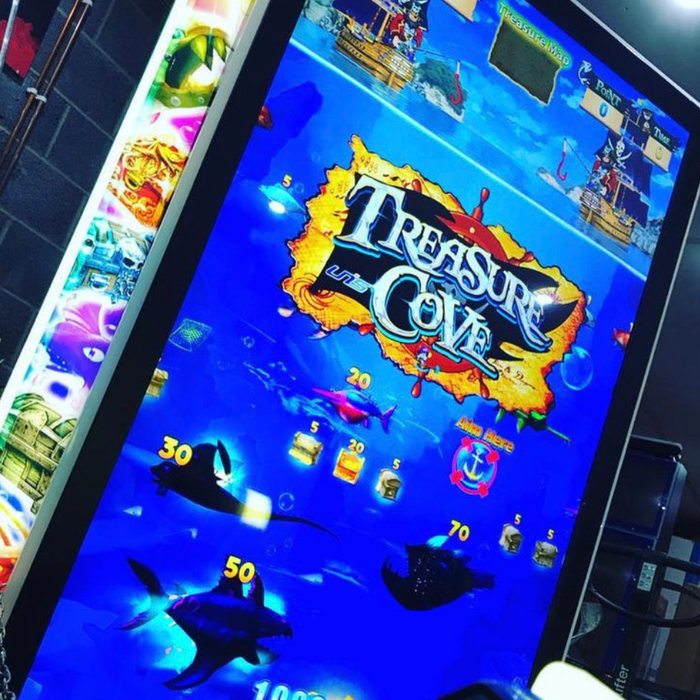 UNIS | Treasure Cove | 2 - Player | 75 - inch LED Screen | Fishing Arcade Game