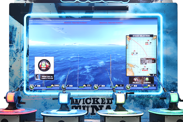 UNIS | Wicked Tuna | 4 - Player | Fishing Arcade Video Game