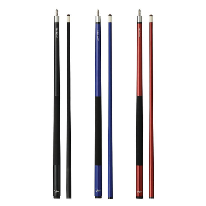 Viper Graphstrike Billiard Cue in Black, Blue, and Red Billiards Viper 