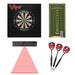 Viper | Dead - On Bristle Dartboard | Small Cricket Chalk Scoreboard | Black Mariah Steel Tip Darts 22 Grams | Dart Laser Line, and Wall Defender