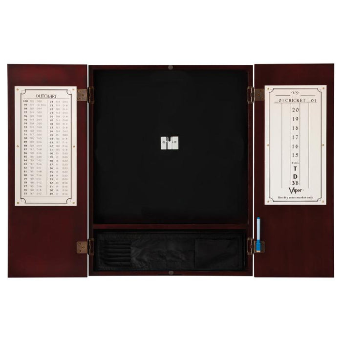 Viper | Dead On Sisal Dartboard | Metropolitan Cinnamon Cabinet | Padded Dart Mat | The Bull Starts Here | Underground The Raven Steel Tip Darts | Shadow Buster Dartboard Lights & Laser Throw Line Marker