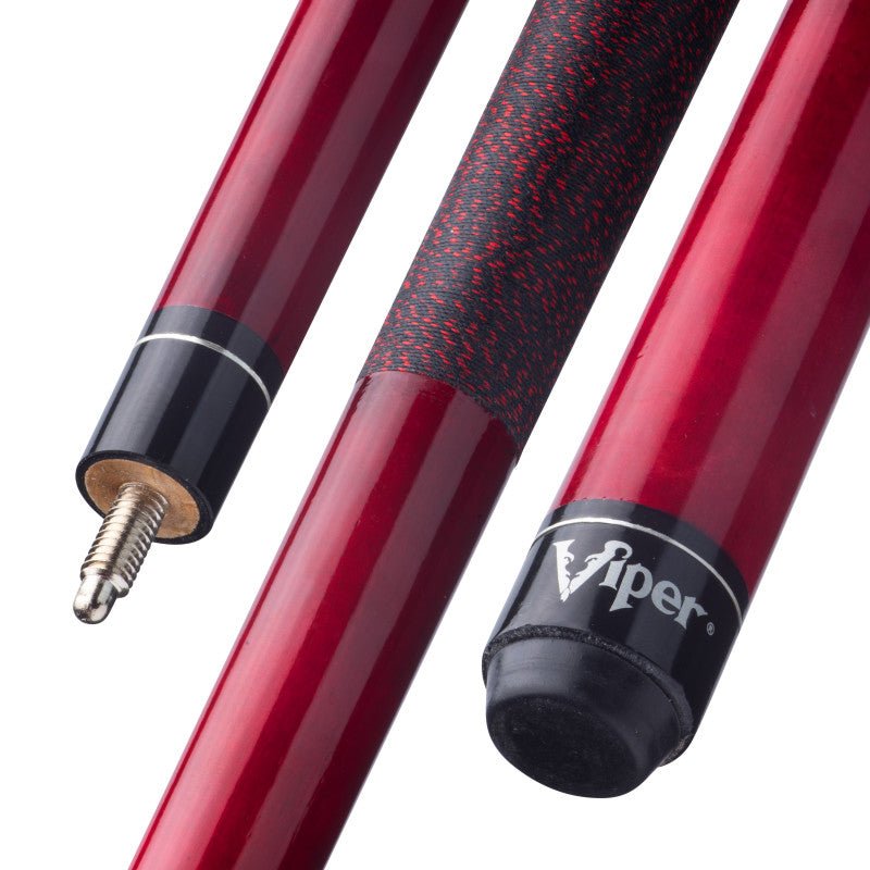 Viper Elite Series Red Wrapped Billiard/Pool Cue Stick — GameRoomMasters