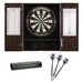 Viper | Espresso Metropolitan Steel Tip Cabinet | Razorback Sisal Dartboard | Underground Raven Steel Tip Darts 25 Grams | Laser Throw Line | Vinyl Dart Mat