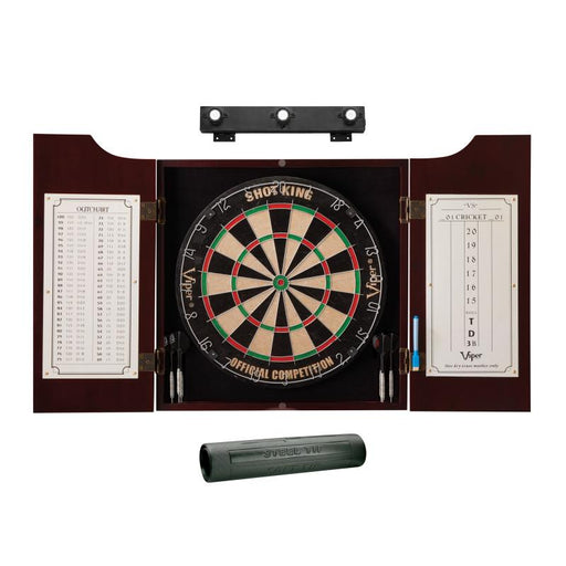 Viper Hudson All - in - One Dart Center, Dart Mat & Shadow Buster Dartboard Light Bundle