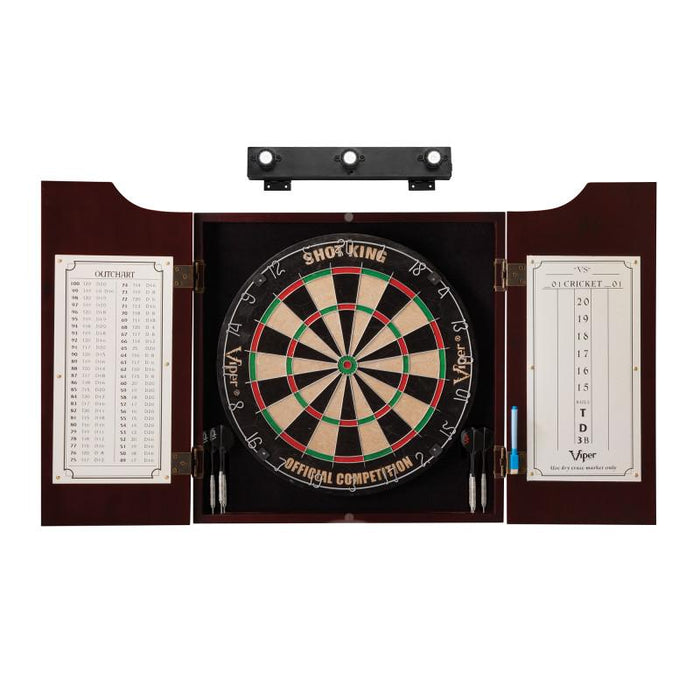 Viper Hudson All - in - One Dart Center & Shadow Buster Dartboard Light Bundle