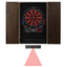 Viper | Metropolitan Espresso Soft Tip Dartboard Cabinet | 797 Electronic Dartboard | Dart Laser Line