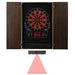 Viper | Metropolitan Espresso Soft Tip Dartboard Cabinet | 800 Electronic Dartboard, and Dart Laser Line
