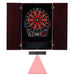 Viper | Metropolitan Mahogany Soft Tip Dartboard Cabinet | 797 Electronic Dartboard, and Dart Laser Line