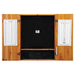 Viper | Metropolitan Oak Steel Tip Dartboard Cabinet | Razorback Sisal Dartboard | Underground Raven Steel Tip Darts 25 Grams | Vinyl Dart Mat