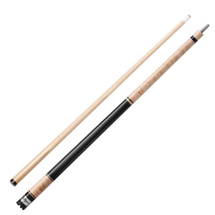 Viper Naturals Birdseye Cue and Casemaster Q - Vault Supreme Black Cue Case