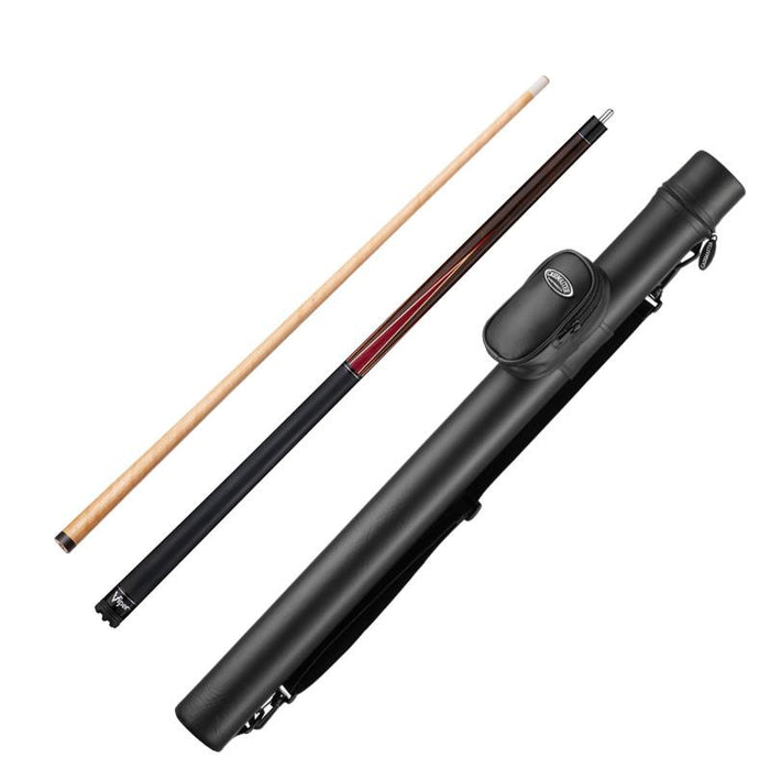 Viper Naturals Cherrywood Cue and Casemaster Q - Vault Supreme Black Cue Case