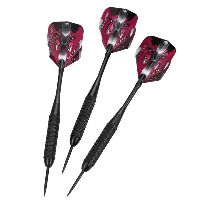 Viper Razorback Sisal Dartboard, Hudson Cabinet, Dart Mat, Black Mariah Steel Tip Darts & Shadow Buster Dartboard Light Bundle