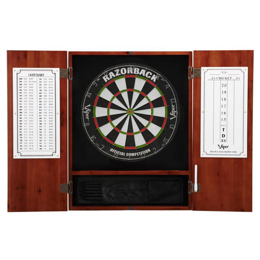 Viper | Razorback Sisal Dartboard | Metropolitan Cinnamon Cabinet