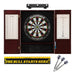 Viper | Razorback Sisal Dartboard | Metropolitan Cinnamon Cabinet | Padded Dart Mat | The Bull Starts Here | Underground The Raven Steel Tip Darts | Shadow Buster Dartboard Lights & Laser Throw Line Marker