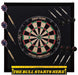 Viper | Shot King Sisal Dartboard | Dartboard Backboard | "The Bull Starts Here" Throw Line Marker | Elite Steel Tip Darts
