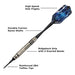 Viper Silver Thunder Darts Soft Tip Darts 2 Knurled Rings 18 Grams