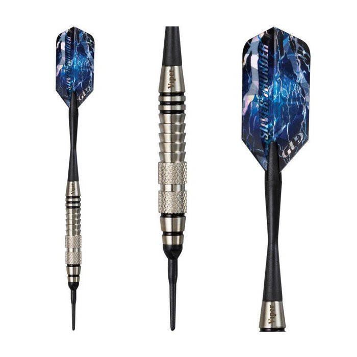 Viper Silver Thunder Darts Soft Tip Darts 2 Knurled Rings 18 Grams