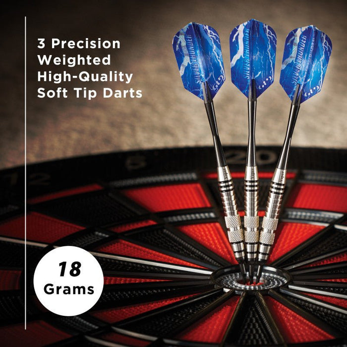 Viper Silver Thunder Darts Soft Tip Darts 2 Knurled Rings 18 Grams