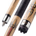 Viper Sinister Black and White Wrap with Brown Stain Billiard/Pool Cue Stick