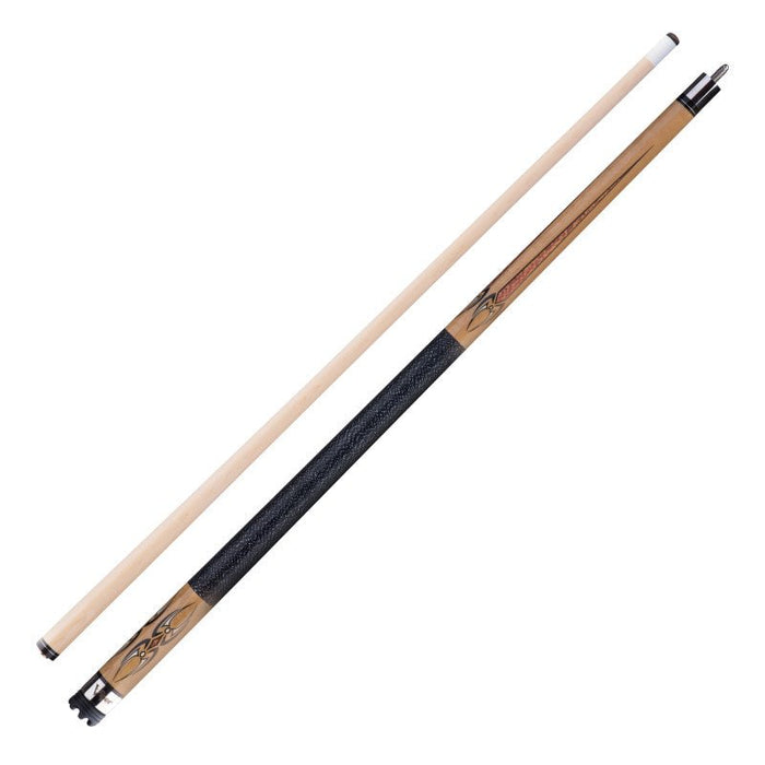 Viper Sinister Black and White Wrap with Brown Stain Billiard/Pool Cue Stick