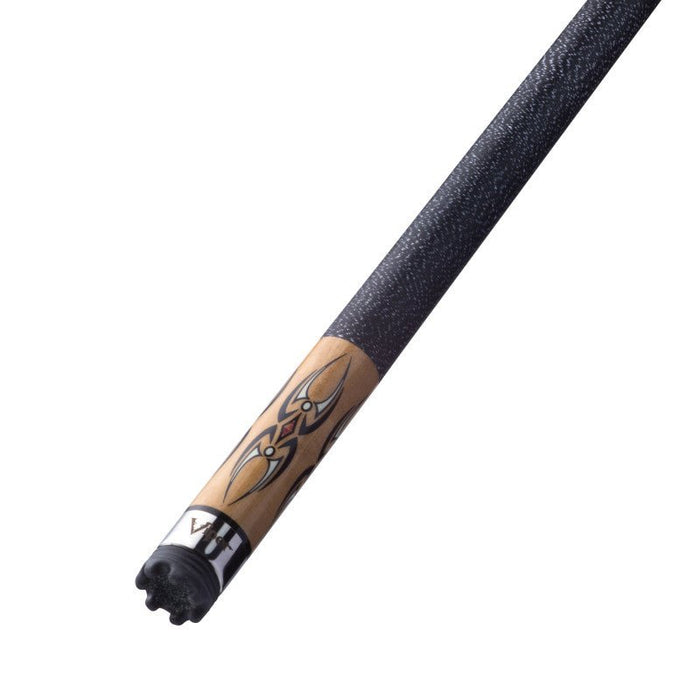 Viper Sinister Black and White Wrap with Brown Stain Billiard/Pool Cue Stick