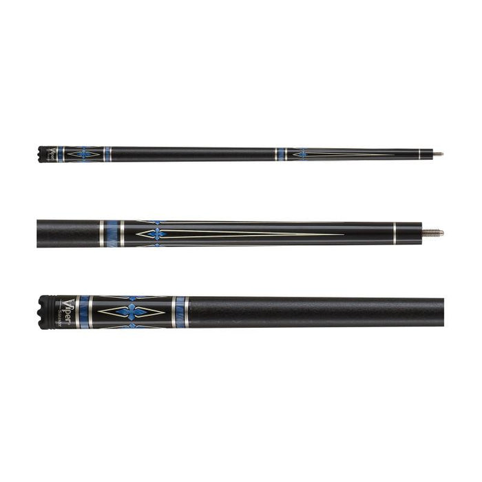 Viper Sinister Black Faux Leather Wrap Billiard/Pool Cue Stick