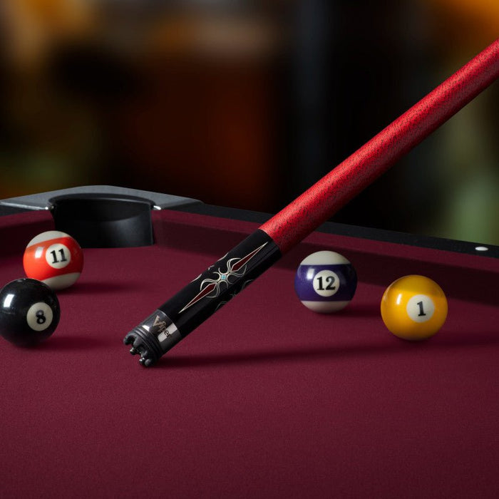 Viper Sinister Red and Black Wrap Billiard/Pool Cue Stick