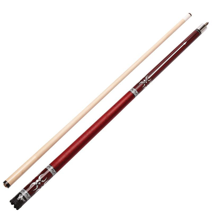 Viper Sinister Series Cue with Red Wrap and Casemaster Q - Vault Supreme Black Cue Case
