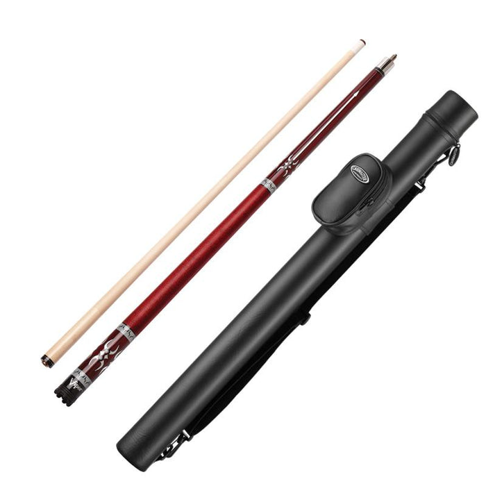 Viper Sinister Series Cue with Red Wrap and Casemaster Q - Vault Supreme Black Cue Case