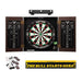 Viper | Stadium Cabinet with Shot King Sisal Dartboard | Shadow Buster Dartboard Lights | Padded Dart Mat |The Bull Starts Here | Throw Line Marker | Steel Tip Dart Accessories Kit