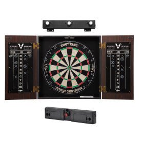 Viper | Stadium Dartboard Cabinet Bundles | Shot King Sisal Dartboard | Shadow Buster Cabinet Light | The Bull Starts Here | Throw Line Marker | Starter Darts