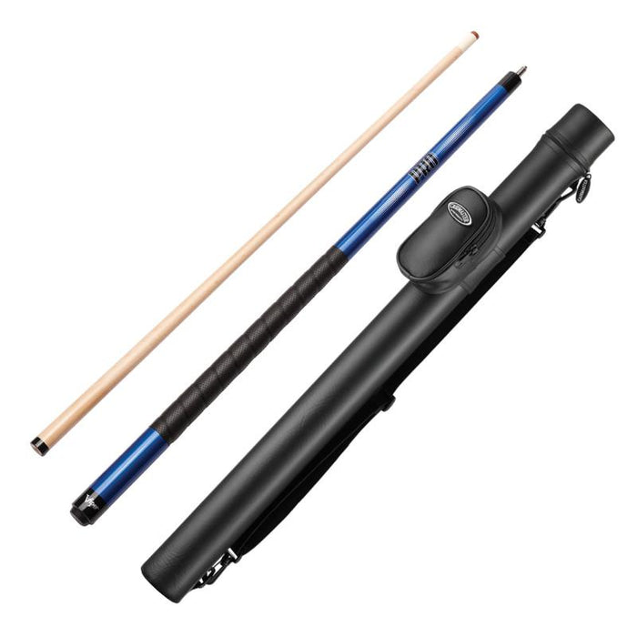 Viper Sure Grip Pro Blue Cue and Casemaster Q - Vault Supreme Black Cue Case