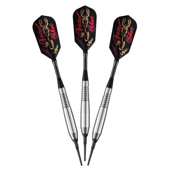 Viper Underground Fatal Shot Soft Tip Darts 18 Grams, Viper Underground Fatal Shot Cue, and Casemaster Q - Vault Supreme Black Cue Case
