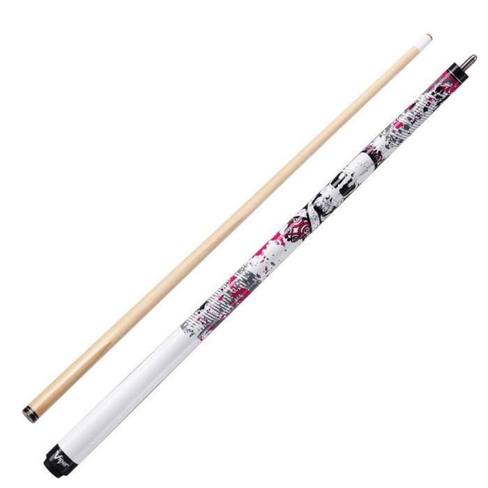 Viper Underground Jr Pink Bones Cue and Casemaster Cono Case