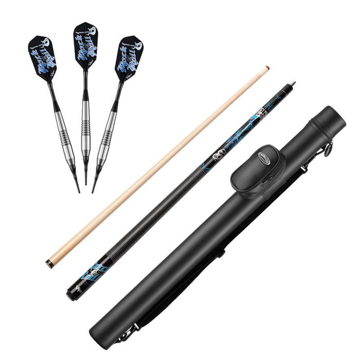 Viper Underground Rock & Roll Soft Tip Darts 18 Grams, Viper Underground Rock & Roll Cue, and Casemaster Q - Vault Supreme Black Cue Case