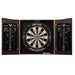 Viper | Vault Cabinet with Shot King Sisal Dartboard | Padded Dart Mat | Shadow Buster Dartboard Lights